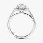 The Classic Accented Halo Engagement Ring | Round