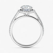 The Classic Accented Halo Engagement Ring | Round