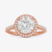 The Classic Accented Halo Engagement Ring | Round