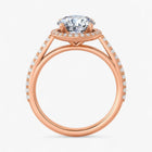 The Classic Accented Halo Engagement Ring | Round