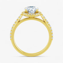 The Classic Accented Halo Engagement Ring | Oval