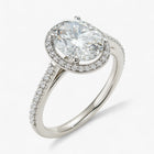 The Classic Accented Halo Engagement Ring | Oval