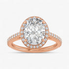 The Classic Accented Halo Engagement Ring | Oval