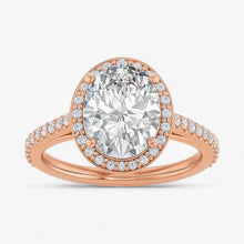 The Classic Accented Halo Engagement Ring | Oval