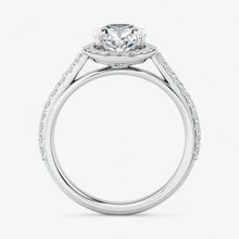 The Classic Accented Halo Engagement Ring | Oval