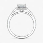 The Classic Accented Halo Engagement Ring | Emerald