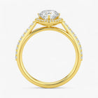 The Classic Accented Halo Engagement Ring | Pear