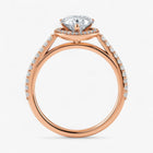 The Classic Accented Halo Engagement Ring | Pear
