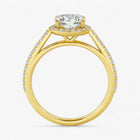 The Classic Accented Halo Engagement Ring | Cushion