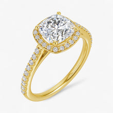 The Classic Accented Halo Engagement Ring | Cushion