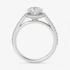 The Classic Accented Halo Engagement Ring | Cushion