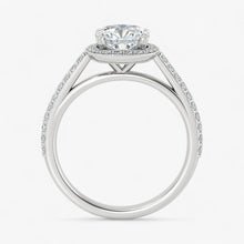 The Classic Accented Halo Engagement Ring | Cushion