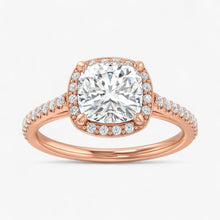 The Classic Accented Halo Engagement Ring | Cushion