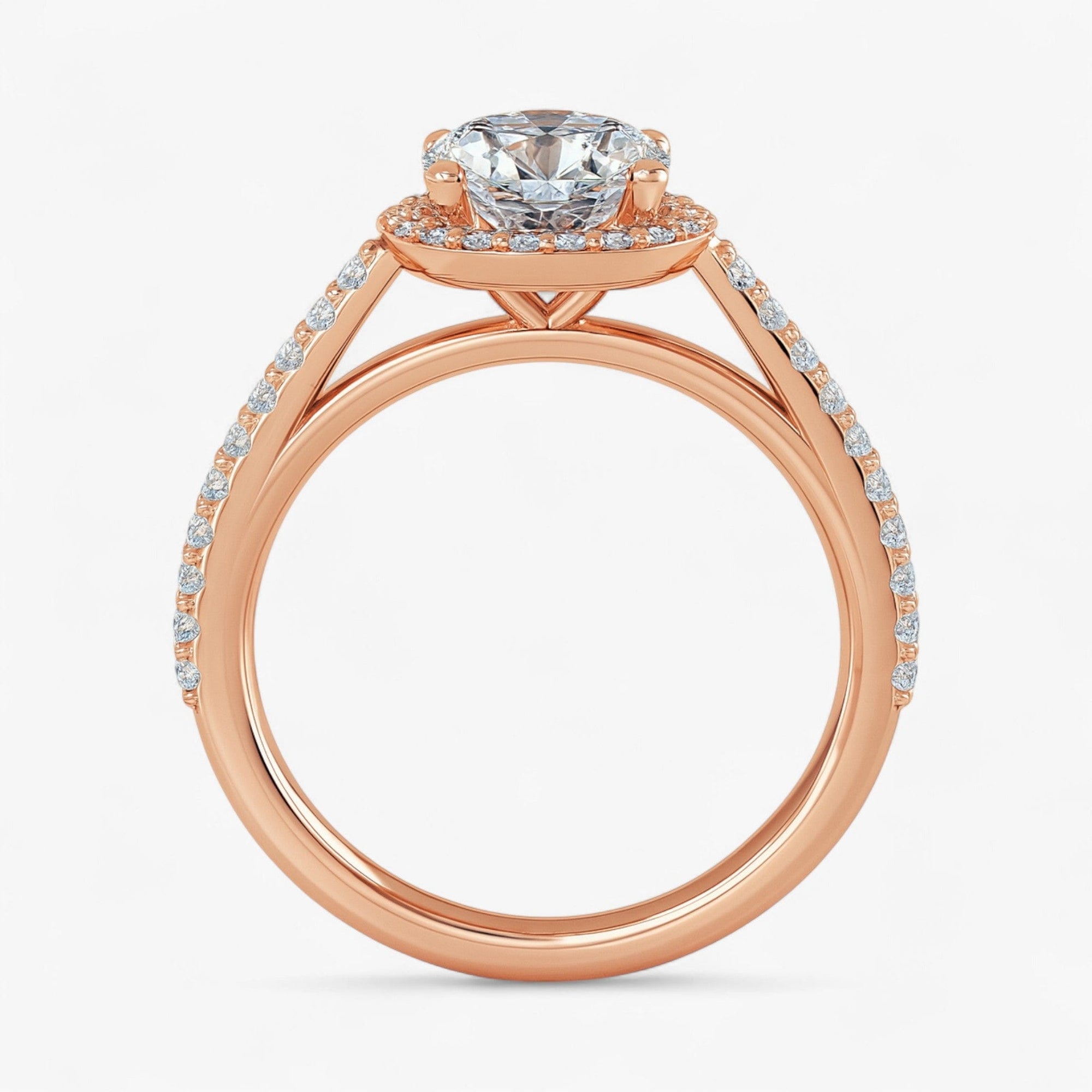 The Classic Accented Halo Engagement Ring | Oval