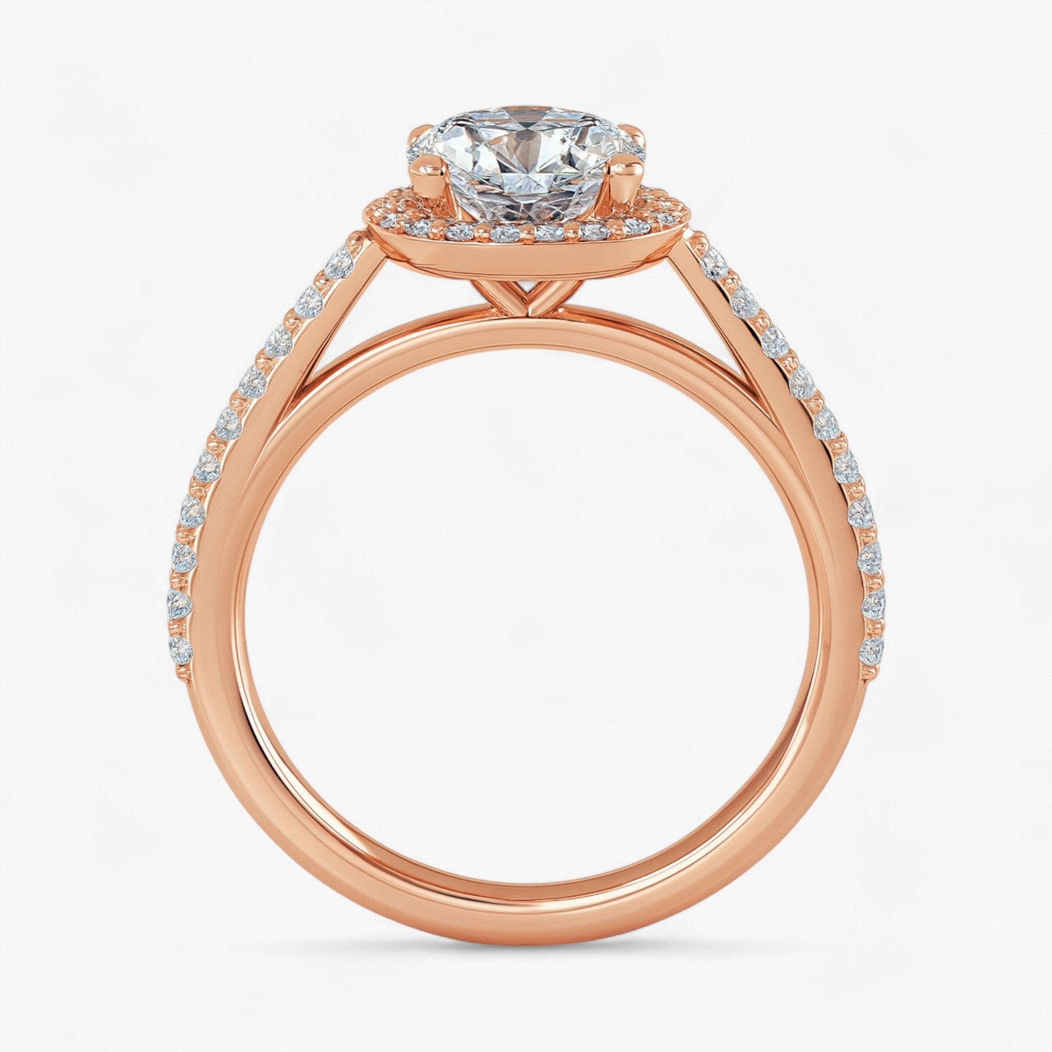 The Classic Accented Halo Engagement Ring | Oval