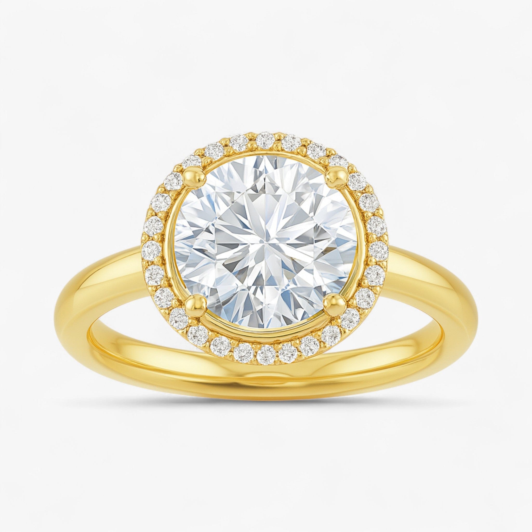 The Classic Halo Engagement Ring | Round