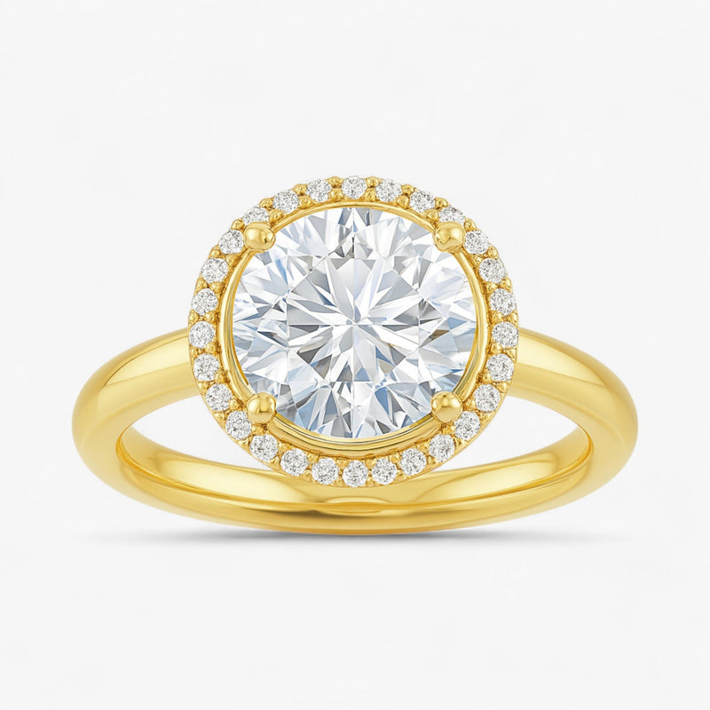 The Classic Halo Engagement Ring | Round