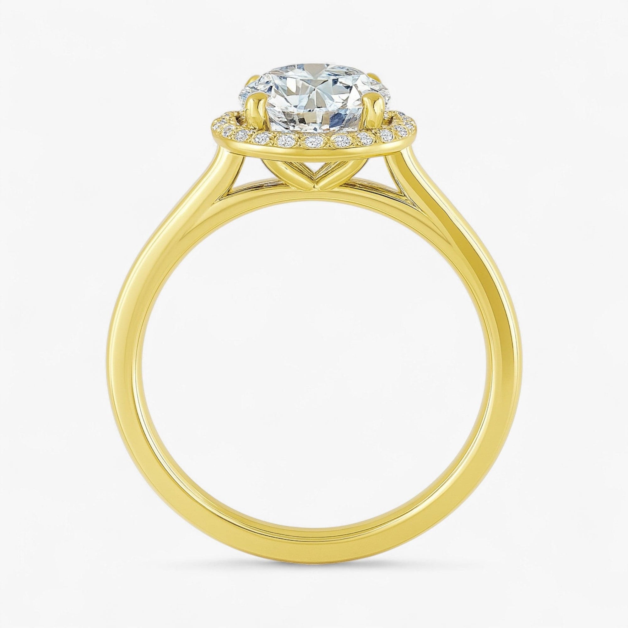 The Classic Halo Engagement Ring | Round