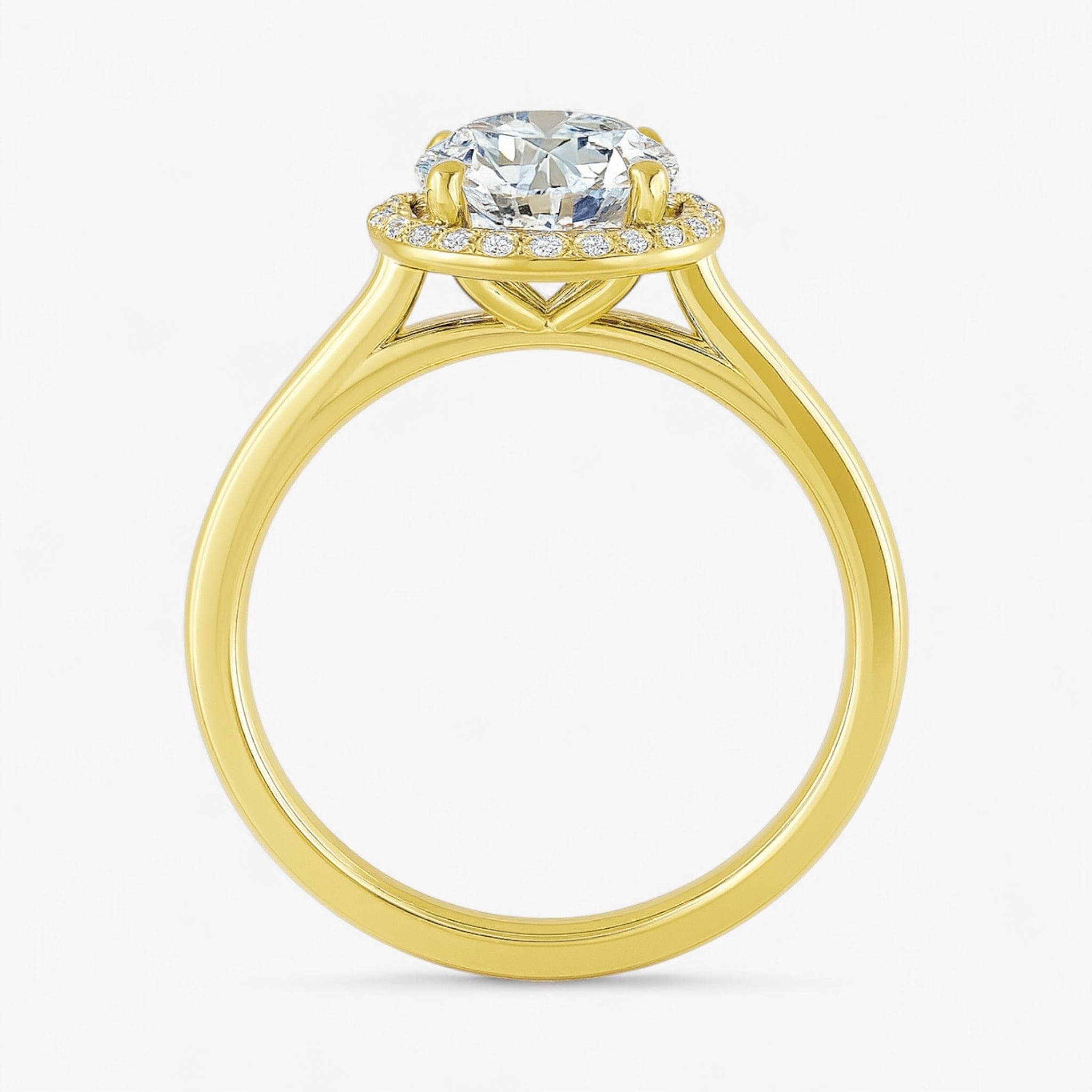 The Classic Halo Engagement Ring | Round