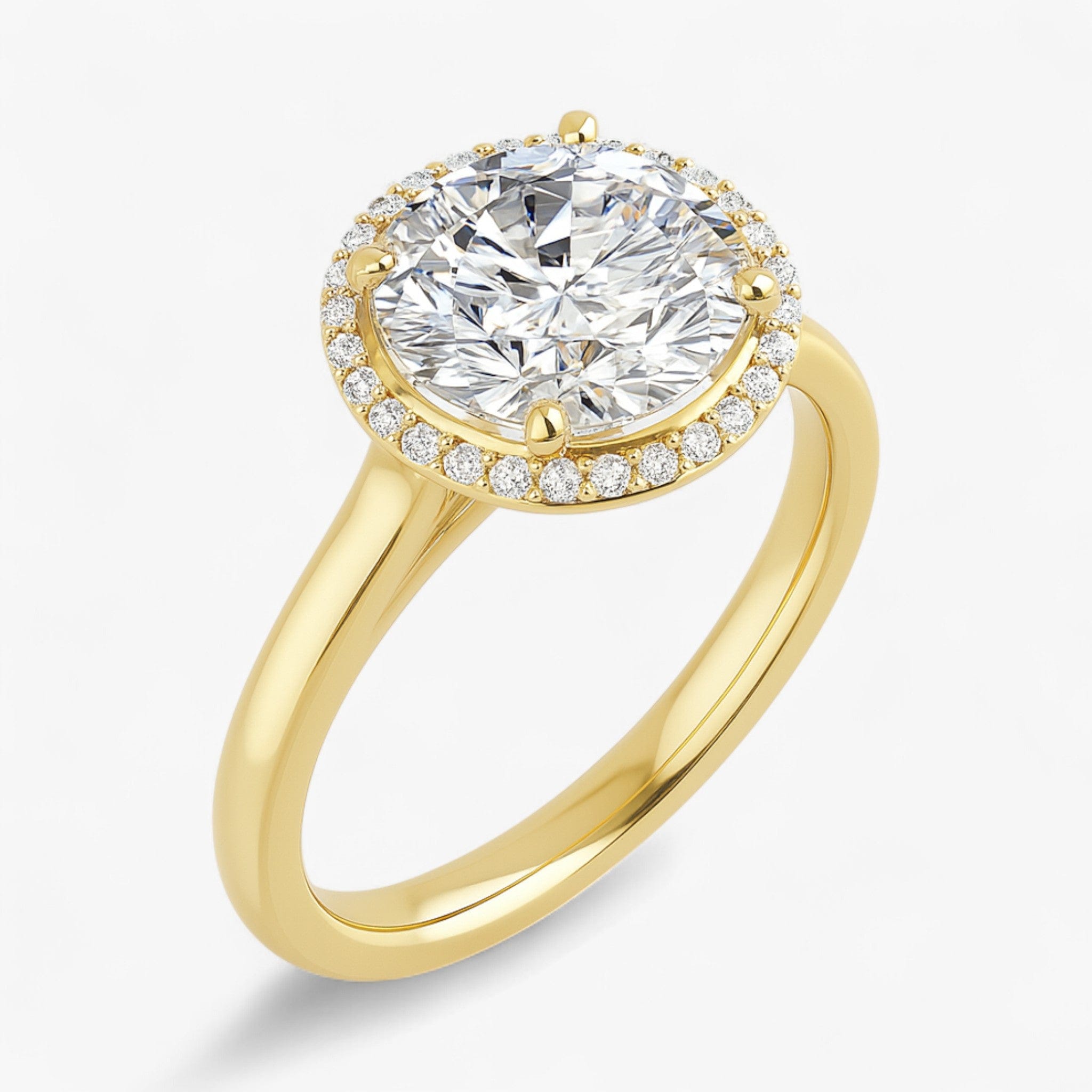 The Classic Halo Engagement Ring | Round