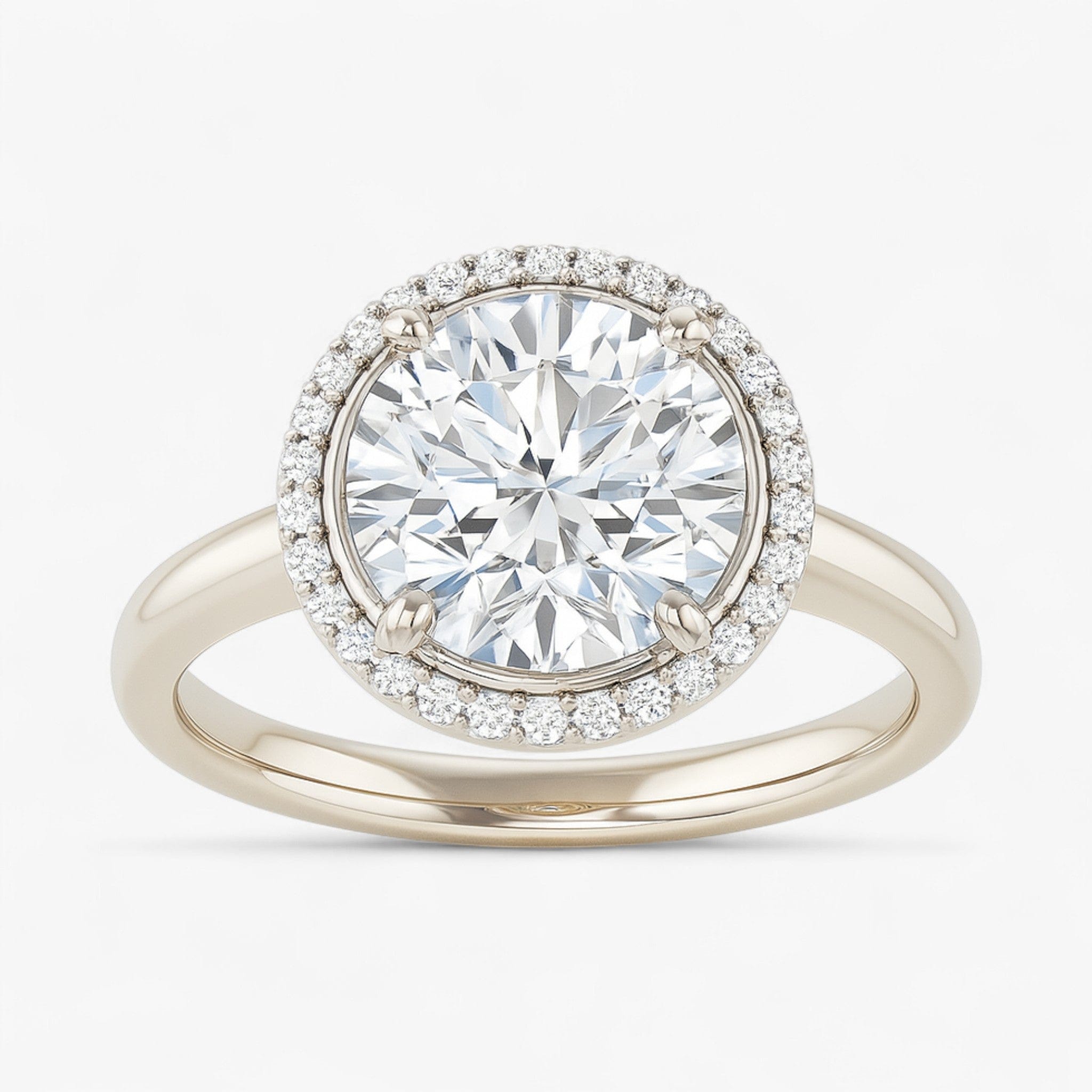 The Classic Halo Engagement Ring | Round