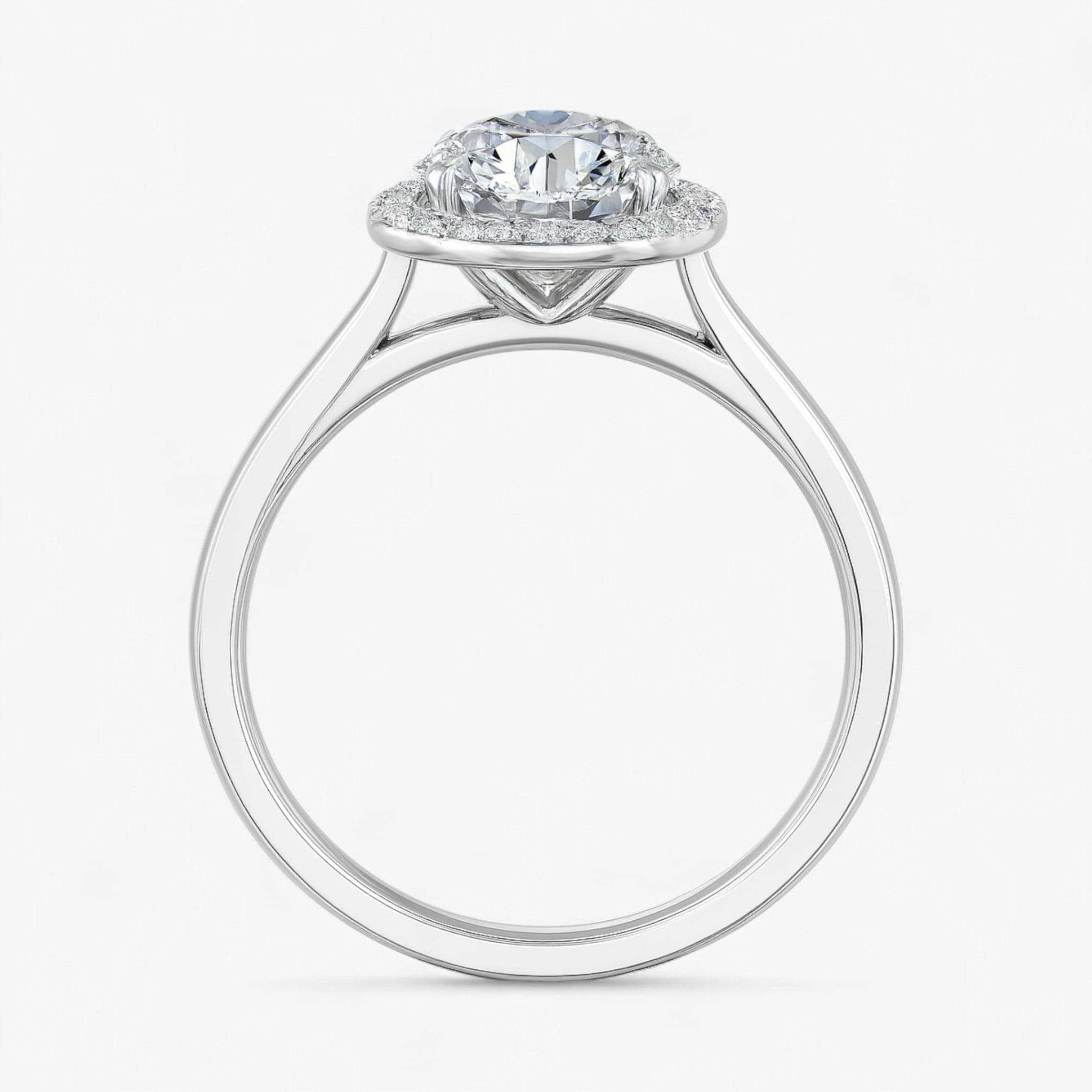 The Classic Halo Engagement Ring | Round