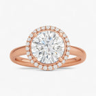 The Classic Halo Engagement Ring | Round