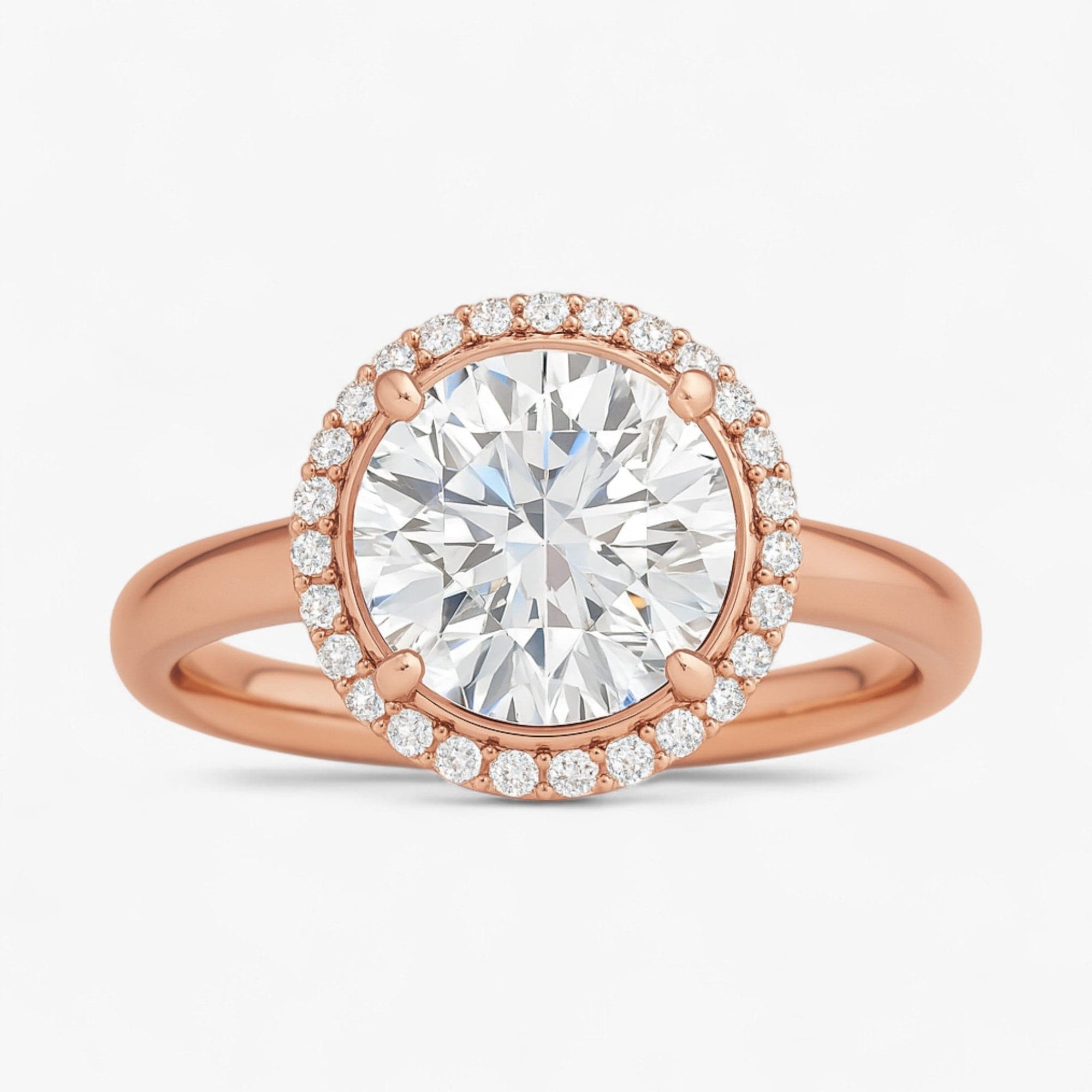 The Classic Halo Engagement Ring | Round