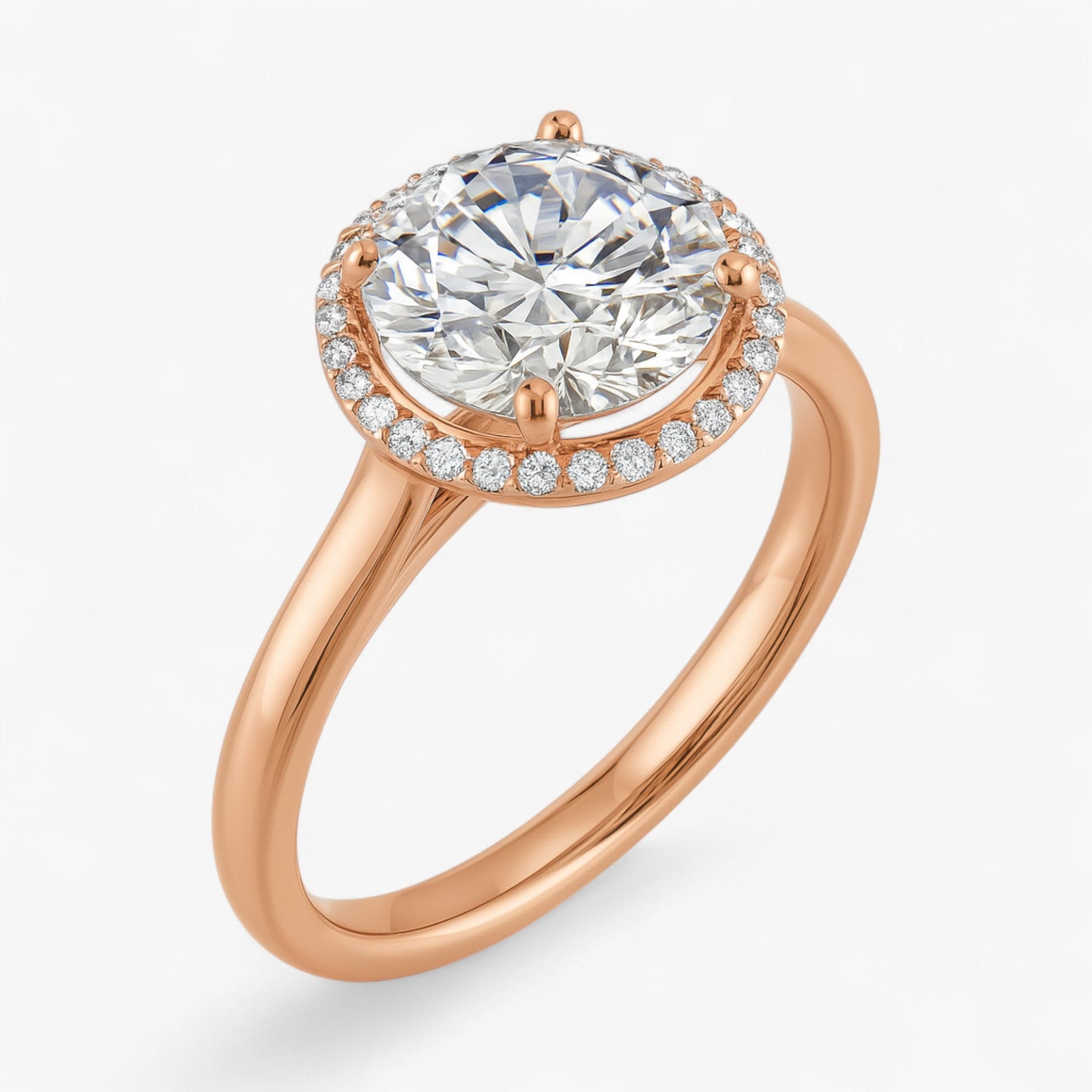 The Classic Halo Engagement Ring | Round