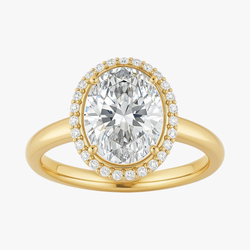 The Classic Halo Engagement Ring | Oval