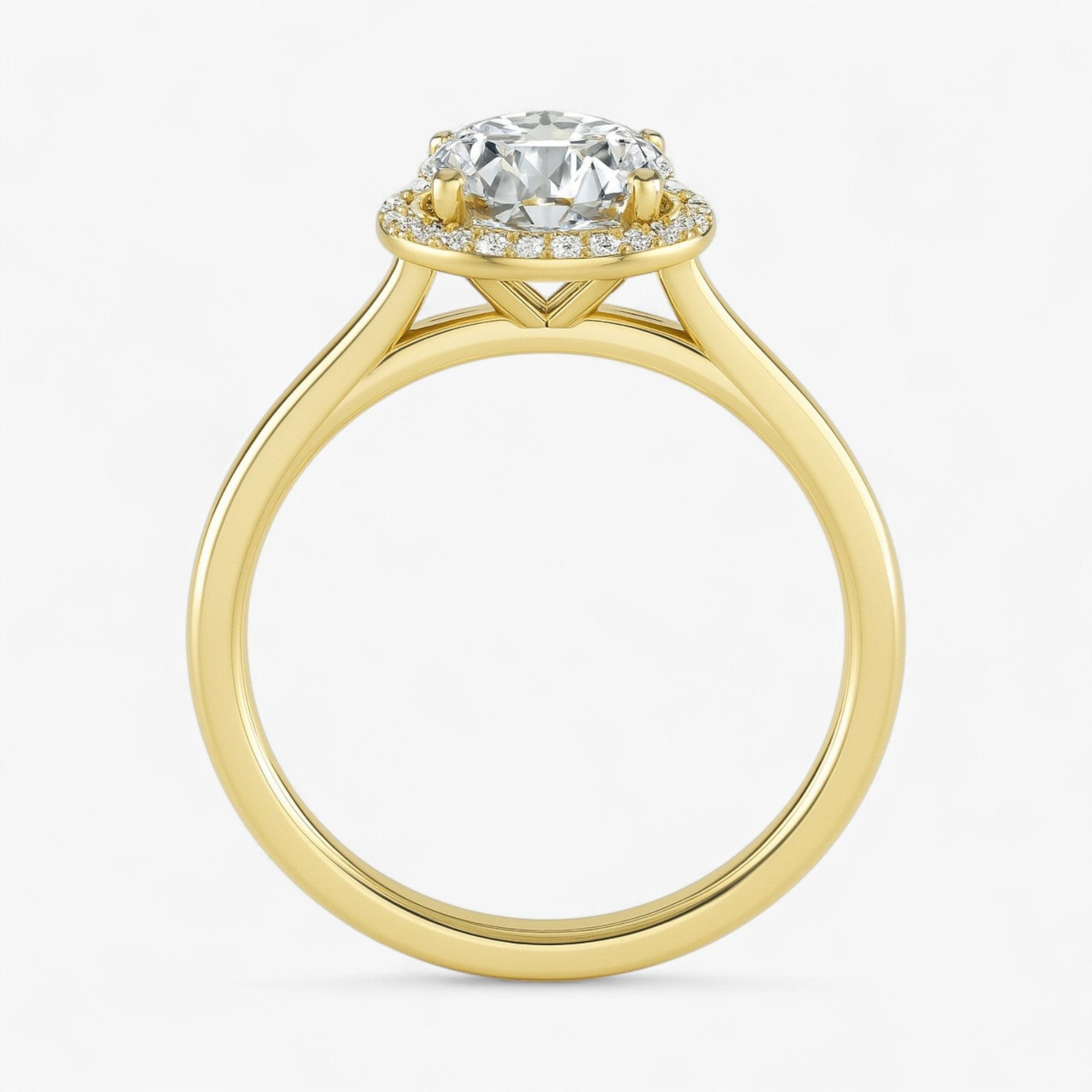 The Classic Halo Engagement Ring | Oval