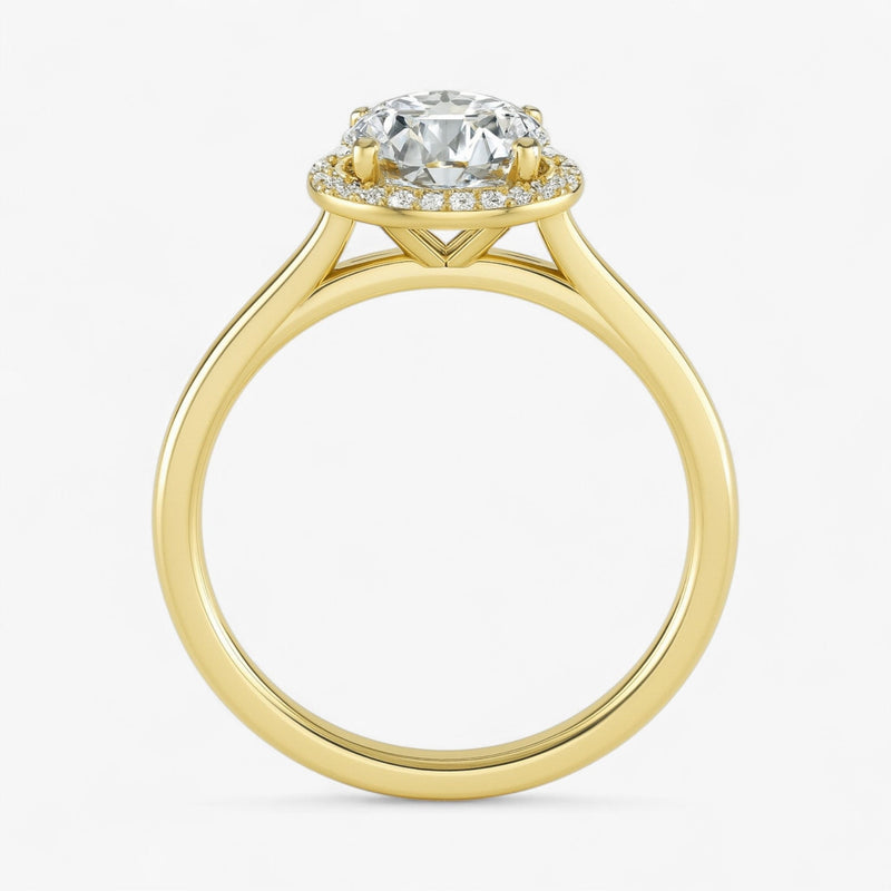 The Classic Halo Engagement Ring | Oval
