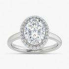The Classic Halo Engagement Ring | Oval