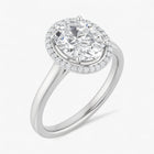 The Classic Halo Engagement Ring | Oval