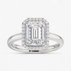 The Classic Halo Engagement Ring | Emerald