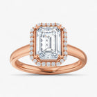 The Classic Halo Engagement Ring | Emerald