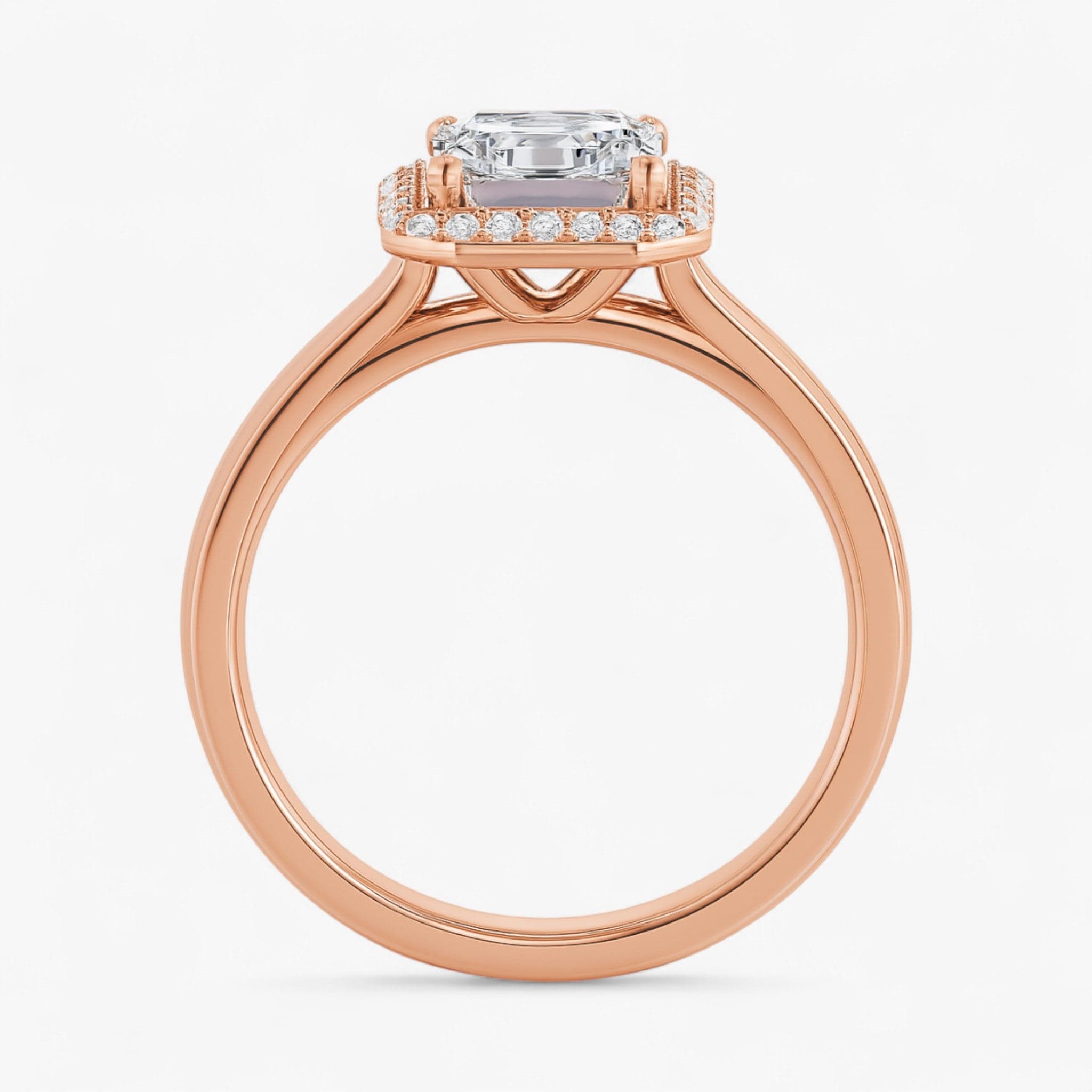 The Classic Halo Engagement Ring | Emerald