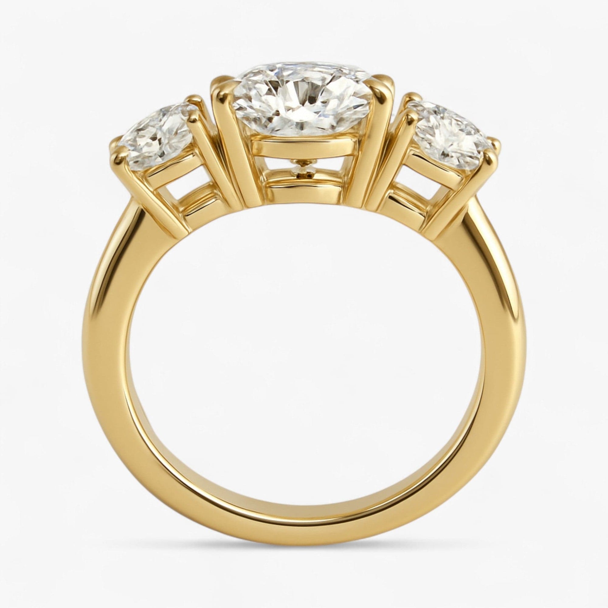 The Signature 3-Stone Engagement Ring | Oval