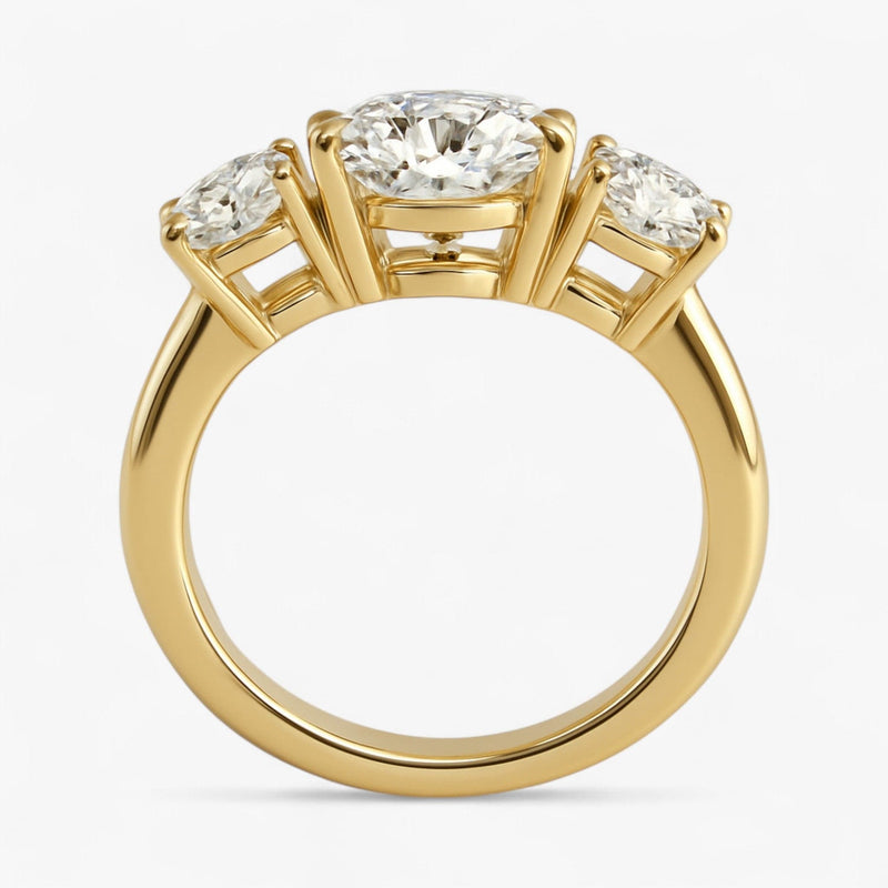 The Signature 3-Stone Engagement Ring | Oval