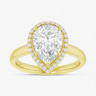 The Classic Halo Engagement Ring | Pear