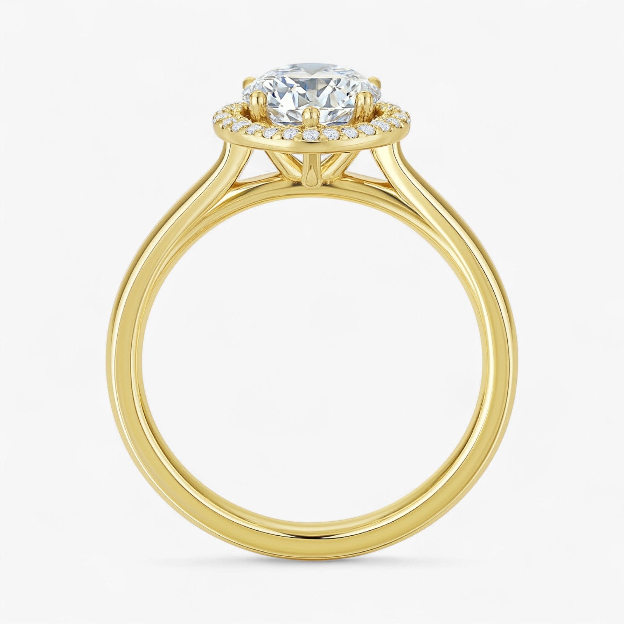 The Classic Halo Engagement Ring | Pear