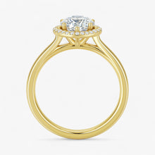 The Classic Halo Engagement Ring | Pear