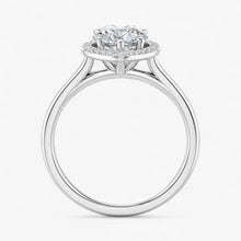 The Classic Halo Engagement Ring | Pear