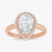 The Classic Halo Engagement Ring | Pear