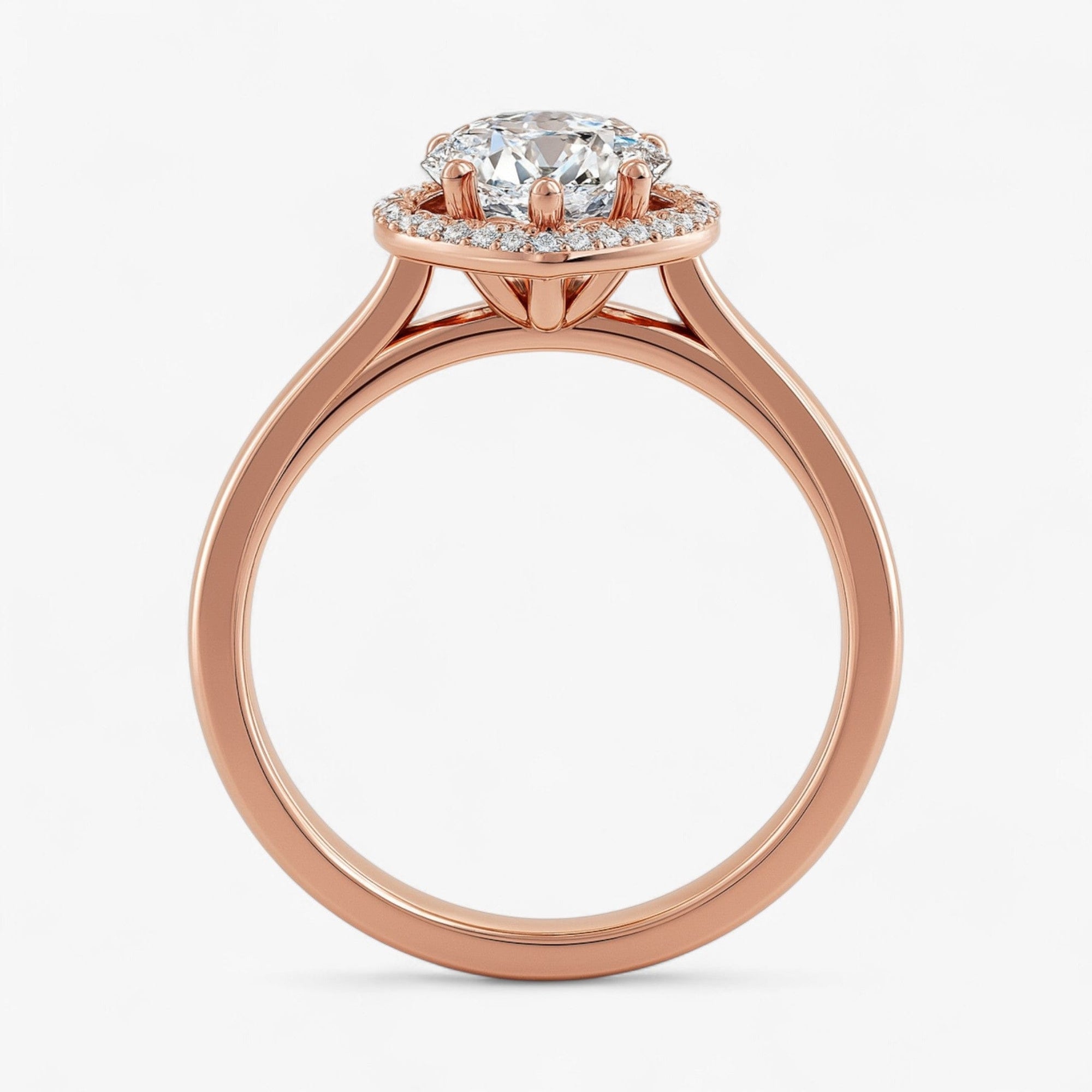The Classic Halo Engagement Ring | Pear