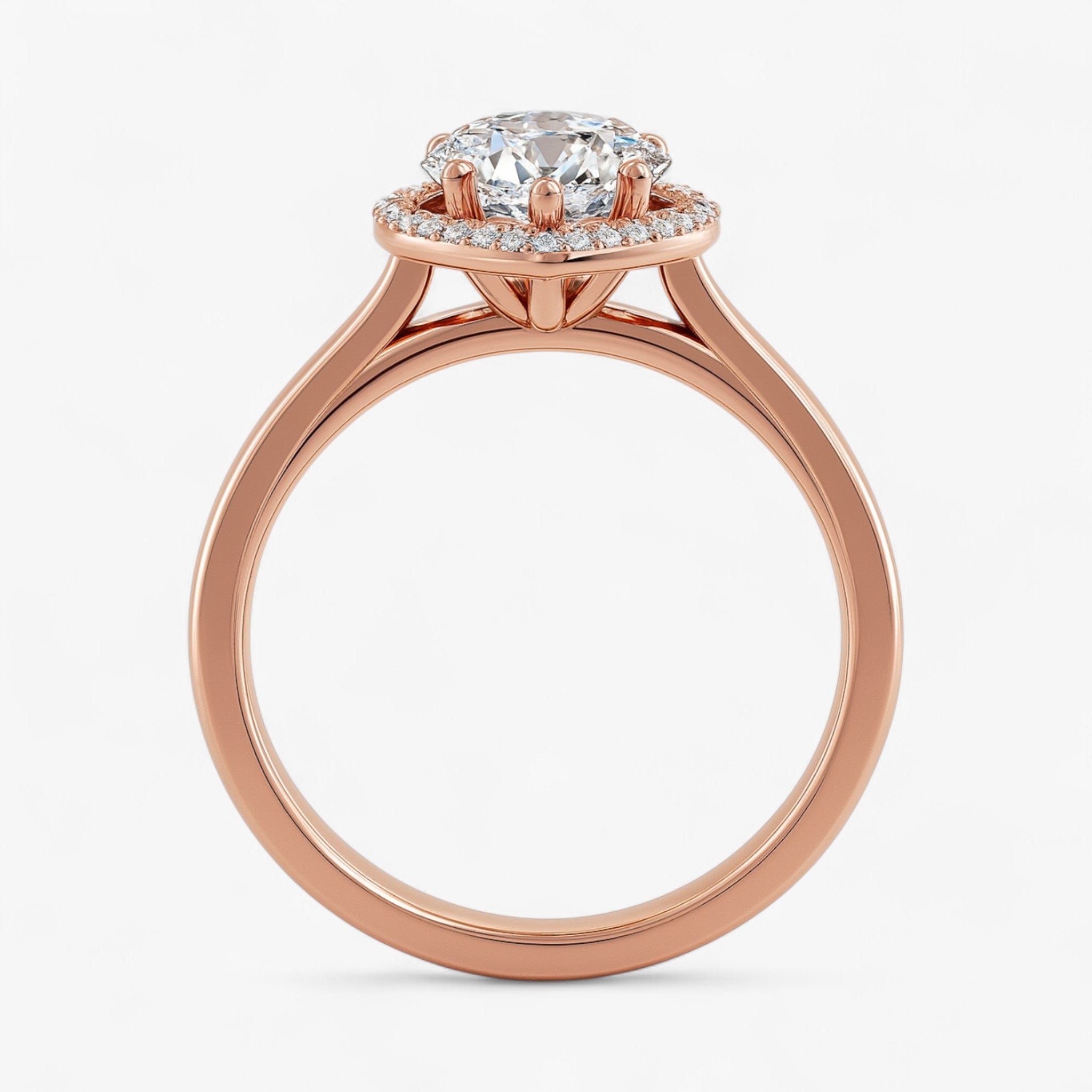 The Classic Halo Engagement Ring | Pear
