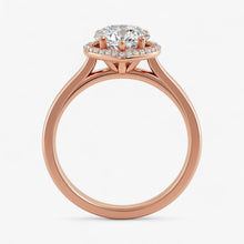 The Classic Halo Engagement Ring | Pear