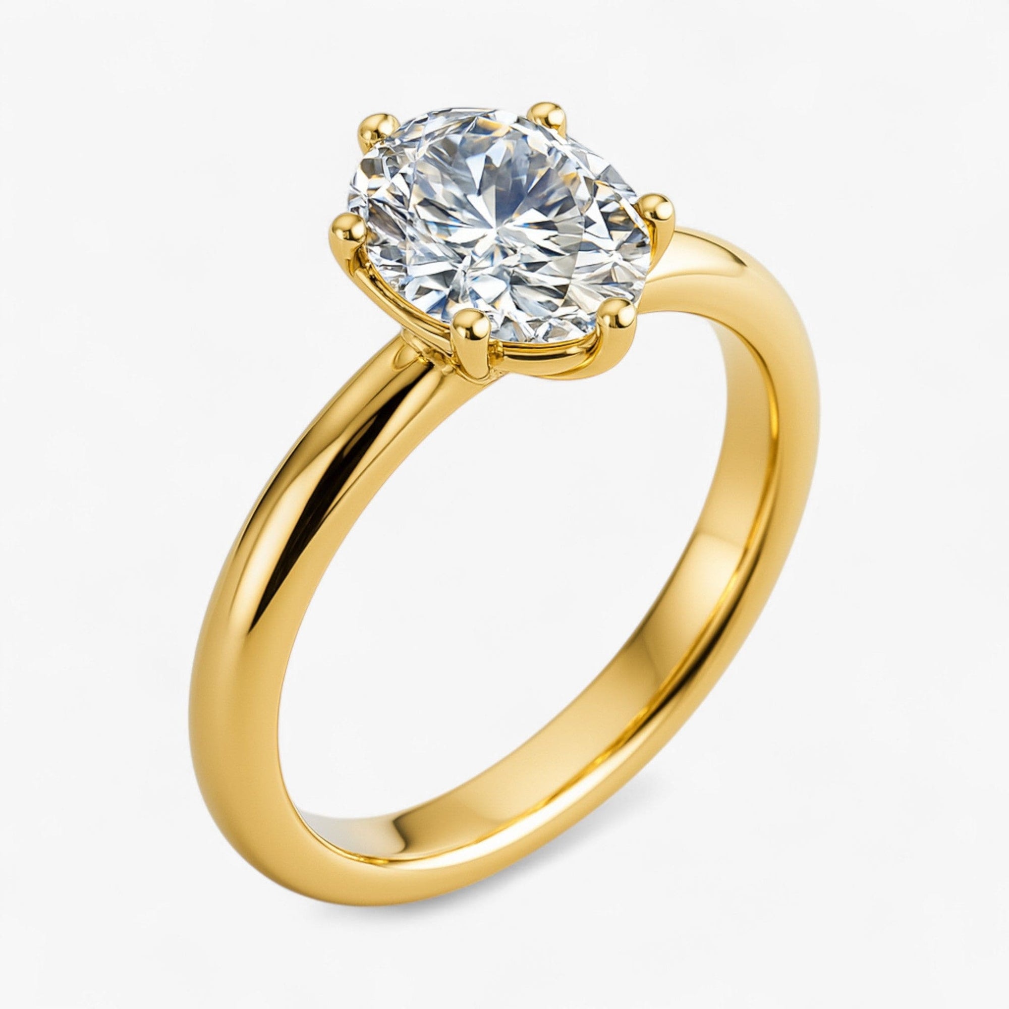 The Signature Solitaire Engagement Ring | Oval