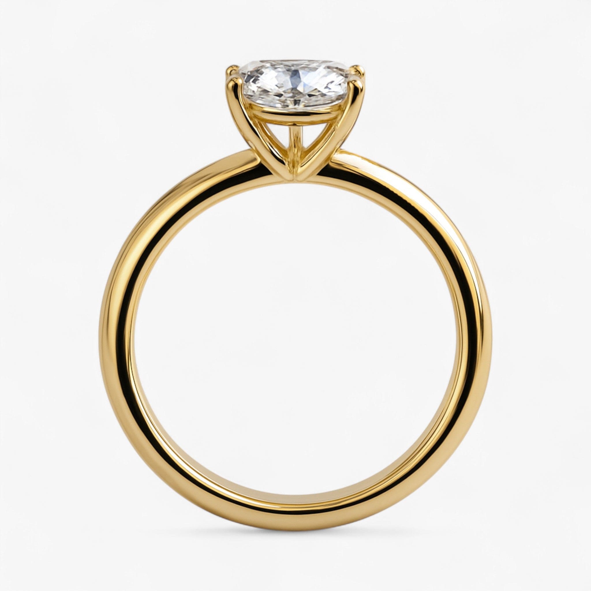 The Signature Solitaire Engagement Ring | Oval