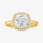 The Classic Halo Engagement Ring | Cushion